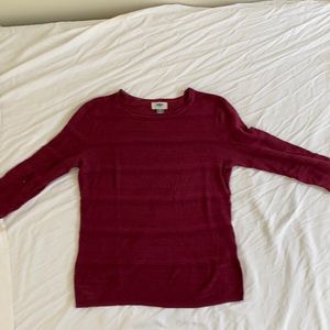 Burgundy 3/4 sleeve sweater